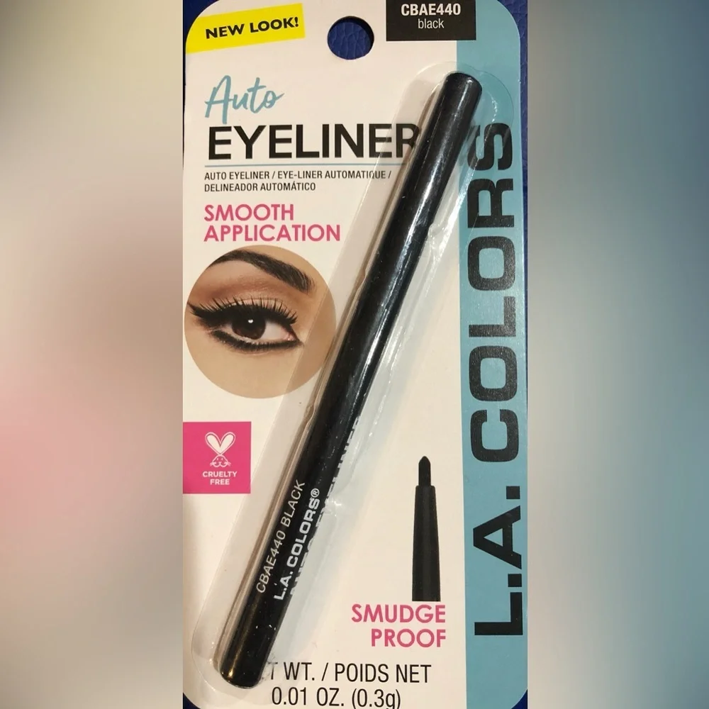 3pack smudge proof smooth application black & navy‎ auto eyeliner bundle